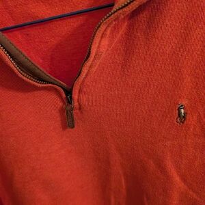 Ralph Lauren Orange Estate Rib Pullover